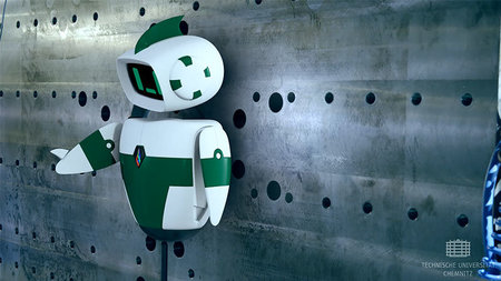 Roboter in der MERGE-Maschine.