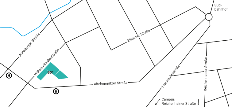 TU-Campus an der Wilhelm-Raabe-Straße